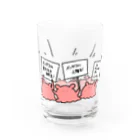 まいにちめんだこのお店の抗議するメンダコ Water Glass :front