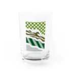 かもしれない堂の草層藻想からなるグラス Water Glass :front