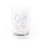 しめじのエモ散らかした模様 Water Glass :front