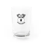 HUGDOG and snomilのシュナ（みー） Water Glass :front