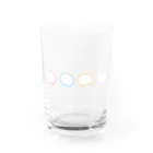 かじきのまるくカラフル Water Glass :front