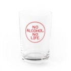 stereovisionのNO ALCOHOL, NO LIFE. Water Glass :front