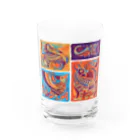 IZANAMI by Akane Yabushitaのメキシコのアレブリヘス（オレンジ） Water Glass :front