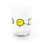 ぱな木のカニ・レモン・ホコリ Water Glass :front