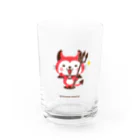 ミニマムユニヴァース@SUZURIのデビねこくんグラス Water Glass :front