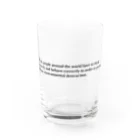 ヒラエイの環境破壊防止メッセージ Water Glass :front