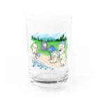 あーさーのなかよしピクニック Water Glass :front