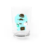 ねぎのおでかけチョコミントくまさん Water Glass :front