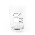 mokochicoモコチコのlover of music ブサネコさん Water Glass :front