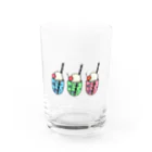 マリモのマリマリのクリームソーダ Water Glass :front