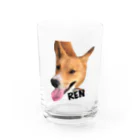 Ikukoの紀州犬　REN Water Glass :front