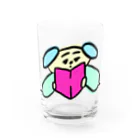 おかずぱんつ　(OKP)の本読むいぬくん Water Glass :front