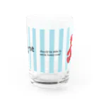 cocoartの雑貨屋さんの【Hug me】（赤くま） グラス＝SALE中！！ Water Glass :front