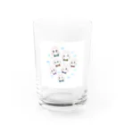 koricontentsの猫　　ゴロニャンズ Water Glass :front