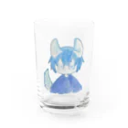 38_のあおいおおかみくん Water Glass :front