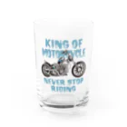 KEISのハーレー モーターサイクル Water Glass :front