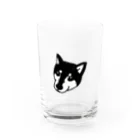 いんでないかいストアの黒柴のたいが Water Glass :front