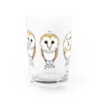 Leee_sanのメンフクロウトリオ Water Glass :front