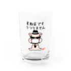 うさぎまるえkawaiishop の豚汁兄弟Boo花粉症 Water Glass :front