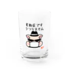 うさぎまるえkawaiishop の豚汁兄弟Boo花粉症２ Water Glass :front