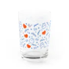 おわんのねこ.ハート.リボン01 Water Glass :front