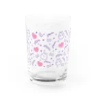 おわんのねこ.ハート.リボン02 グラス Water Glass :front