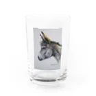 永久凍土の国の白夜のまるでウサギ！ Water Glass :front