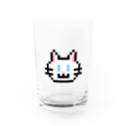 森 ピクセルのDOT WHITE CAT(グラス) Water Glass :front