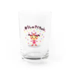 きゃらめる屋のyu-sya saku chan Water Glass :front