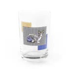 Fios shopのギンガムチェックスフィンクス Water Glass :front