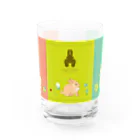 夢見る柴犬のSpring Rabbits Water Glass :front