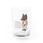 愛犬描処 プルーデンスのおしゃれ甲斐犬 Water Glass :front