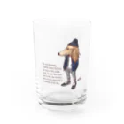 愛犬描処 プルーデンスのおしゃれサルーキ Water Glass :front