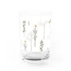 くるもり雑貨店のdonguri to ie.×くるもり雑貨店ナチュ花ホワイト Water Glass :front