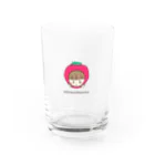 raraのゆるかわTシャツ屋さんのストロベリーちゃん Water Glass :front