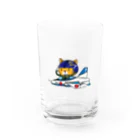 hitohana*＋α《ヒトハナ＋α》のブルーニャンパルス Water Glass :front