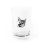 uzo76のあくびする犬 Water Glass :front