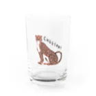 ワタナベ マリエのCheetah！！！！ Water Glass :front