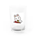 ひろねこ号＠LINEスタンプ販売中のウサボー Water Glass :front