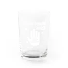 Too fool campers Shop!のストップ・ザ・コロナ(白文字) Water Glass :front