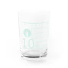 KARASUMA BARの10 spiritual letter 緑　　（陽） Water Glass :front