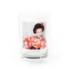 荒木ちえオリジナルグッズの歌う漫画家荒木ちえ Water Glass :front