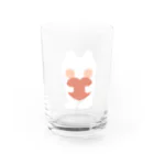 kumanekonomoriのハートだっこのくまねこ Water Glass :front