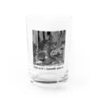 わにのテンカズーの雑貨屋さんのTencazu's Favorite Place /モノクロ Water Glass :front