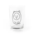 こけしちゃん倶楽部の座ってる猫 Water Glass :front