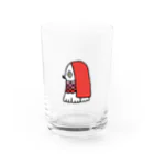 amabie shopの赤いあまびえさん Water Glass :front