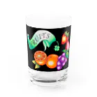 ルンダンのオレンジ・ぶどう・いちご Water Glass :front