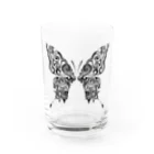 YASのButterfly (Black) Water Glass :front