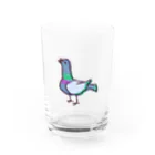 みま猫の土鳩 Water Glass :front