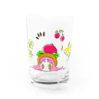 SUMOMOの真夏の麦わら帽子ちゃん Water Glass :front